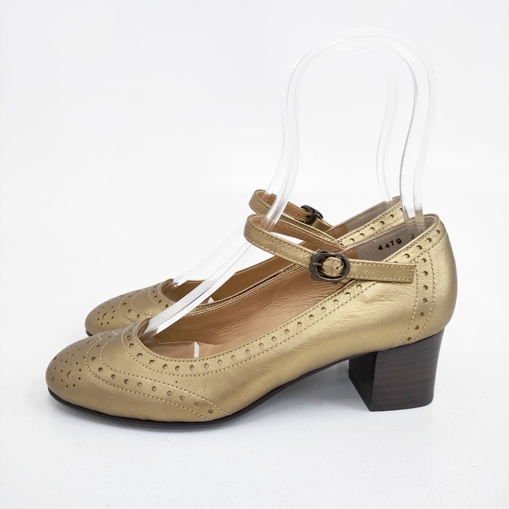 TSUMORI CHISATO WALK ストラップ 22cm パンプス ゴールド レディース