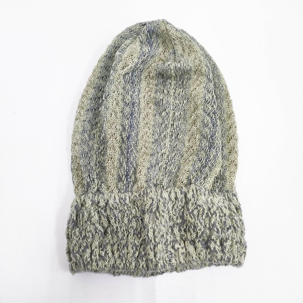 KAPITAL エスニックリネンロングワッチキャップ リネン混 ビーニー