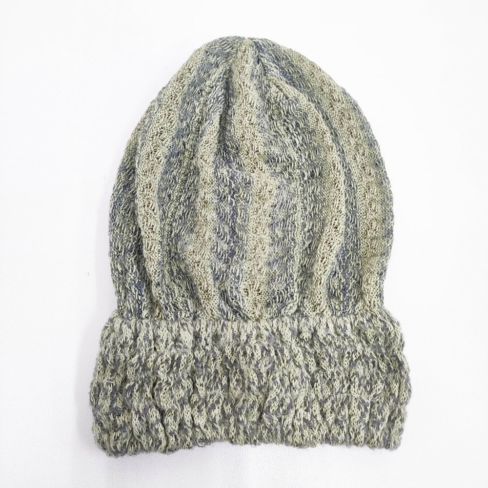 KAPITAL エスニックリネンロングワッチキャップ リネン混 ビーニー