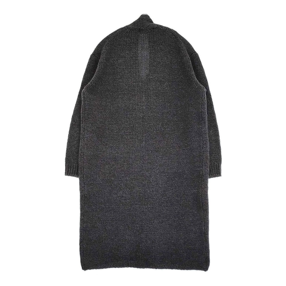 evam eva E133K111 ロング ウールコットンモヘアニット カーディガン