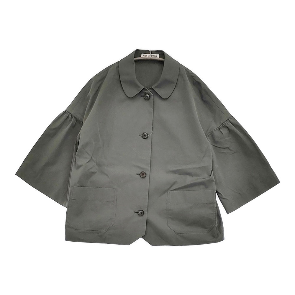 【定価57,750円】mina perhonen コットンリネンジャケット mina perhonen sarastaa ステンカラージャケット 定価71500円