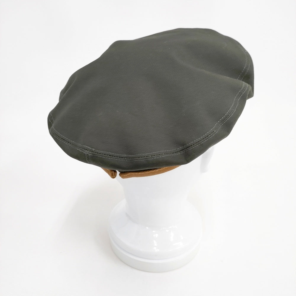 45R 撚杢コットンツイードのベレー