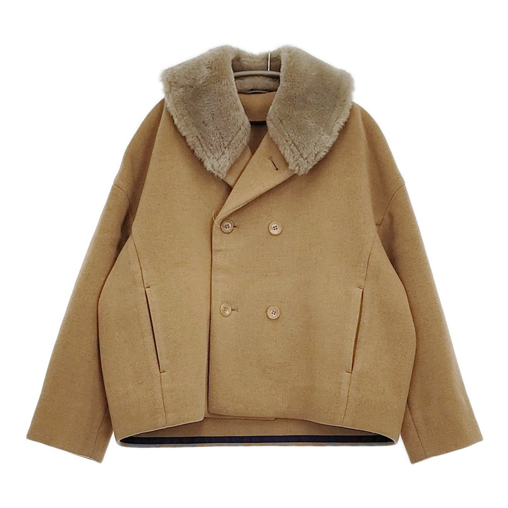 サ*ン様 45R　メルトンPラップJAKET ムートンカラーコート　ジャケット3 45R/45rpm メルトンPラップJACKET ムートンカラー 定価97900円 コート