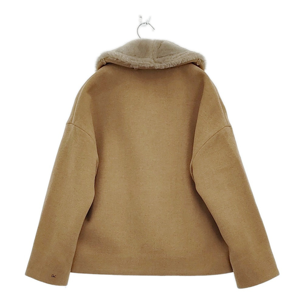 【美品】45R メルトン PラップJACKET ムートンカラーコート ジャケット 45R/45rpm メルトンPラップJACKET ムートンカラー 定価97900円 コート