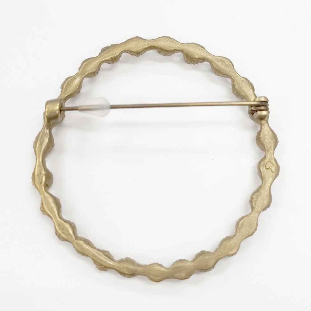 mina perhonen tambourine 真鍮 アンティークゴールド ブローチ