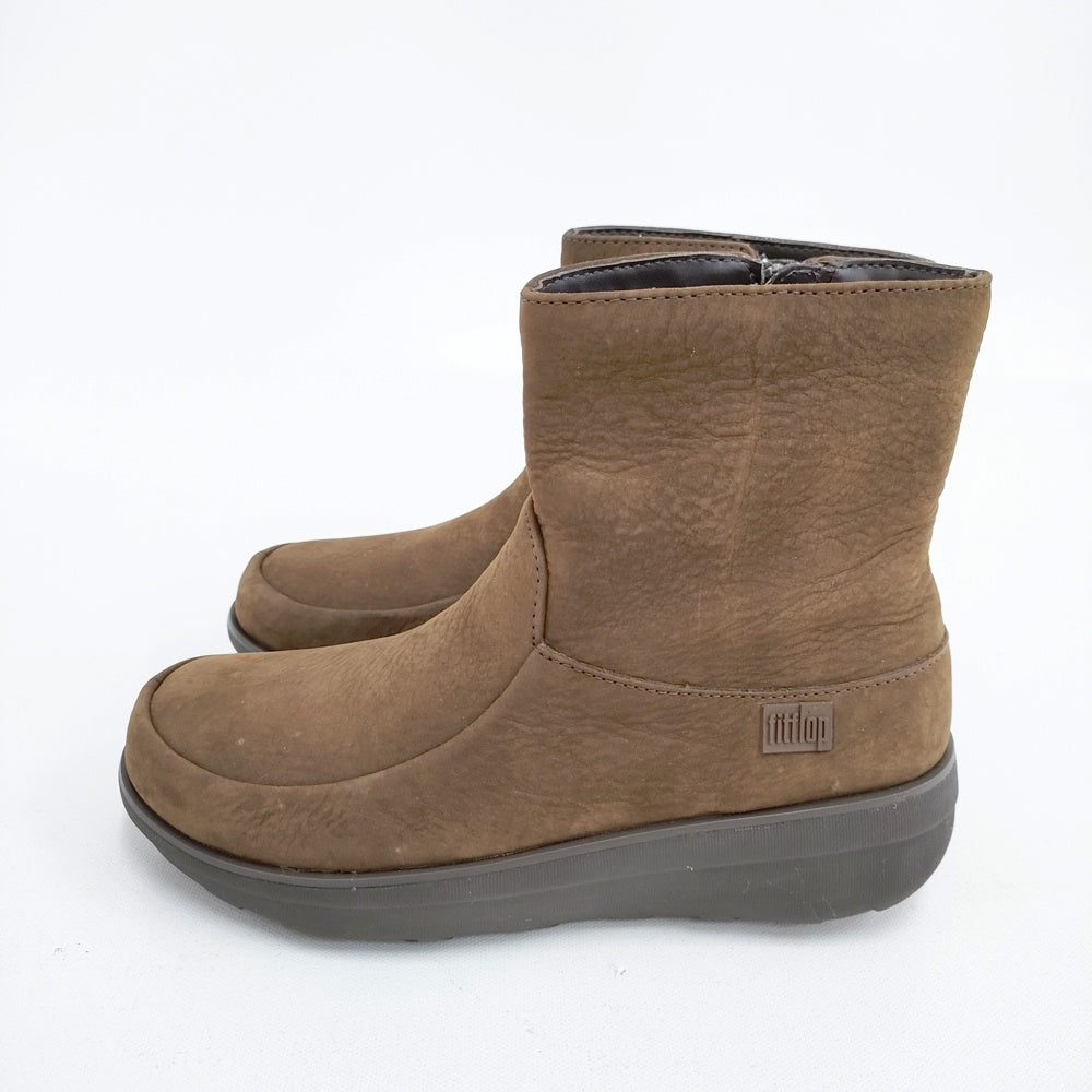 【おつきみさま専用2】新品未使用　fitflop F-MODE US6 23cm FitFlop サイドジップ アンクルブーツ 23.3cm US6 ブーツ ブラウン