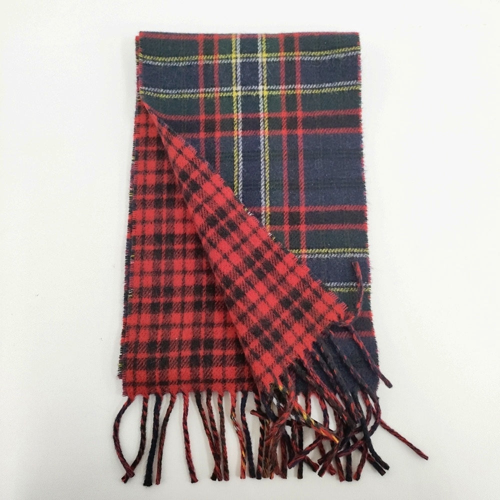 POLO RALPH LAUREN イタリア製 ウールナイロン チェック ストール