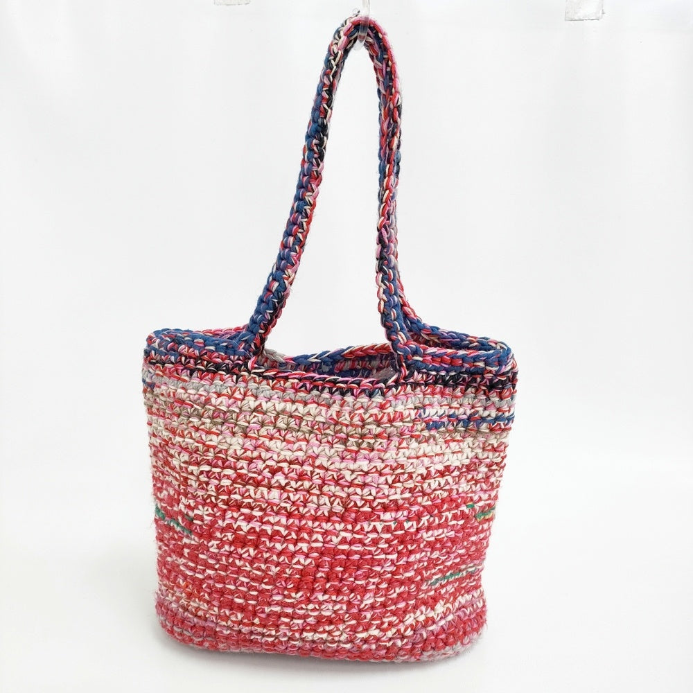 ダニエラグレジス　woolトートバッグ DANIELA GREGIS 編み込み ウール ニット トートバッグ レッド