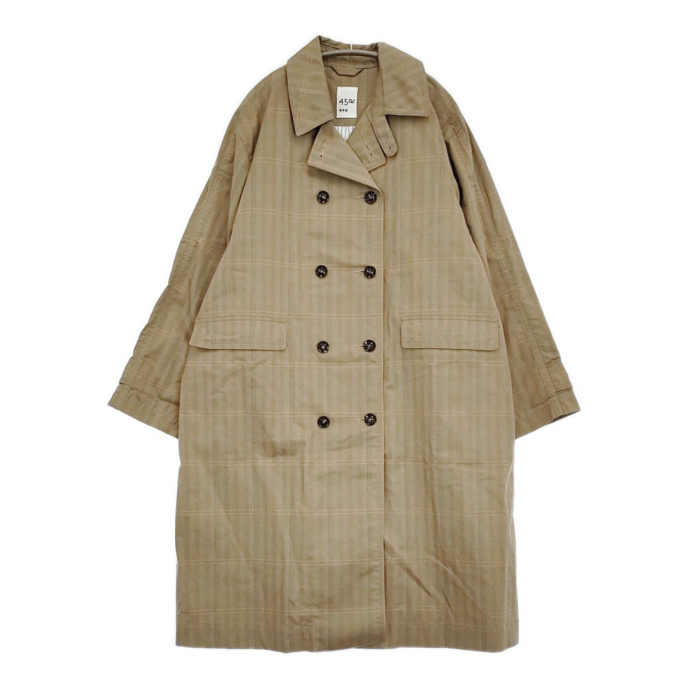 45R ギャバブルタイルの908コート ギャバジン　トレンチコート　インディゴ 45R/45rpm ギャバブルタイルの908コート サイズ3 定価100100円 コート