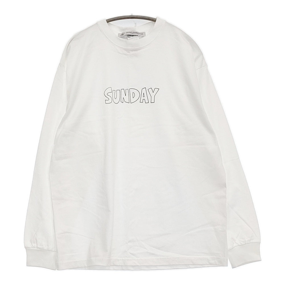 【新品】ジャーナルスタンダードラックス　SUNDAYロゴプリント長袖Tシャツ　L JOURNAL STANDARD LUXE 未使用 SUNDAY SMILE ロンT 定価12100円 長袖T