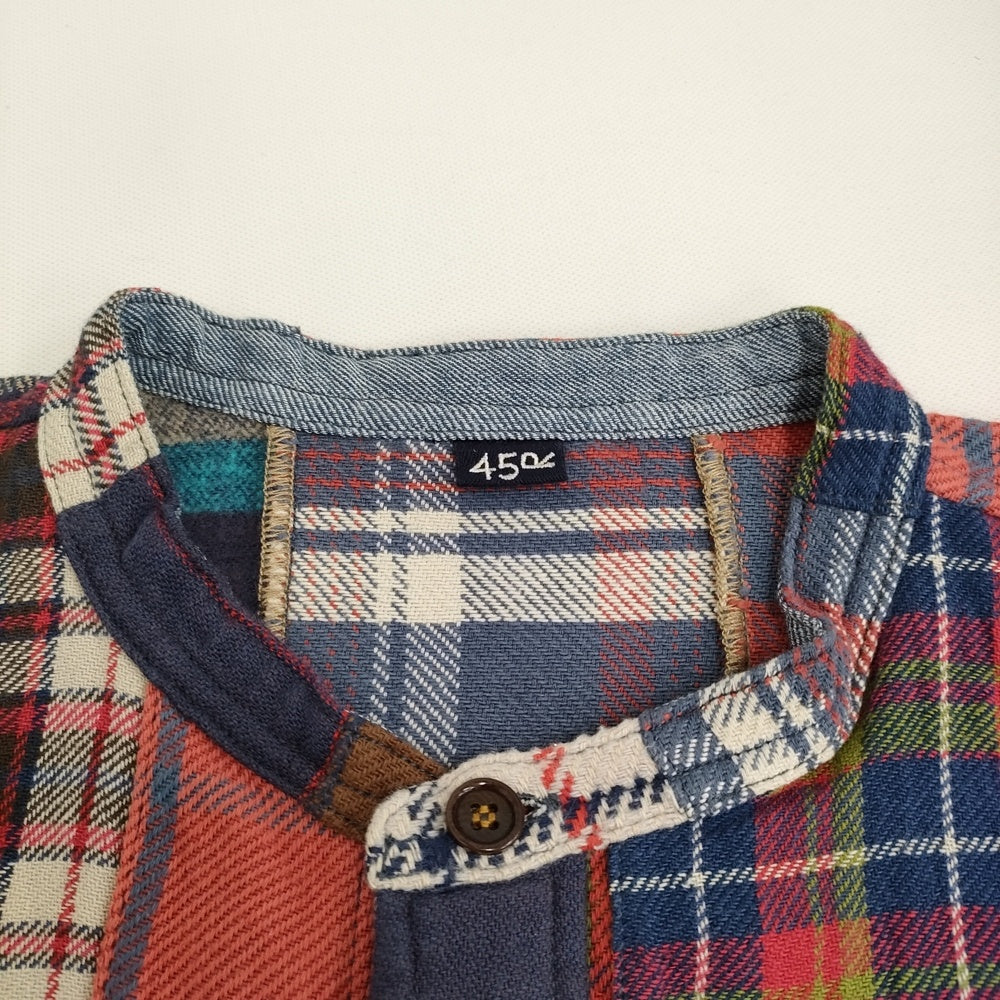 45R/45rpm インドネルパッチワークのビッグシャツドレス 定価110000円