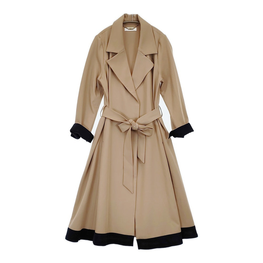 JENNE オードリーフレアトレンチコート サイズM o21aw-co16 トレンチコート ベージュ レディース ジェンヌ【中古】5-1203M♪ JENNE オードリーフレアトレンチコート サイズM o21aw-co16 トレンチ