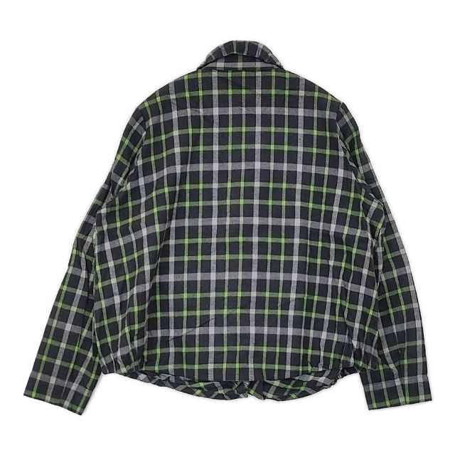 コットンハウスaya チェック柄 ラミーリネン素材 シャツ ブラウス Cotton House Aya コットンチェックネル 製品洗い ブラウス シャツ