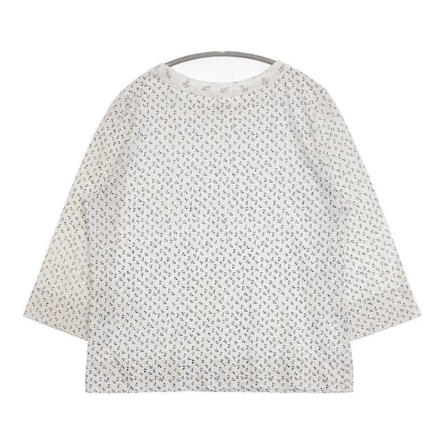 45R/45rpm 小花柄 七分袖 サイズ2 コットン Tシャツ カットソー
