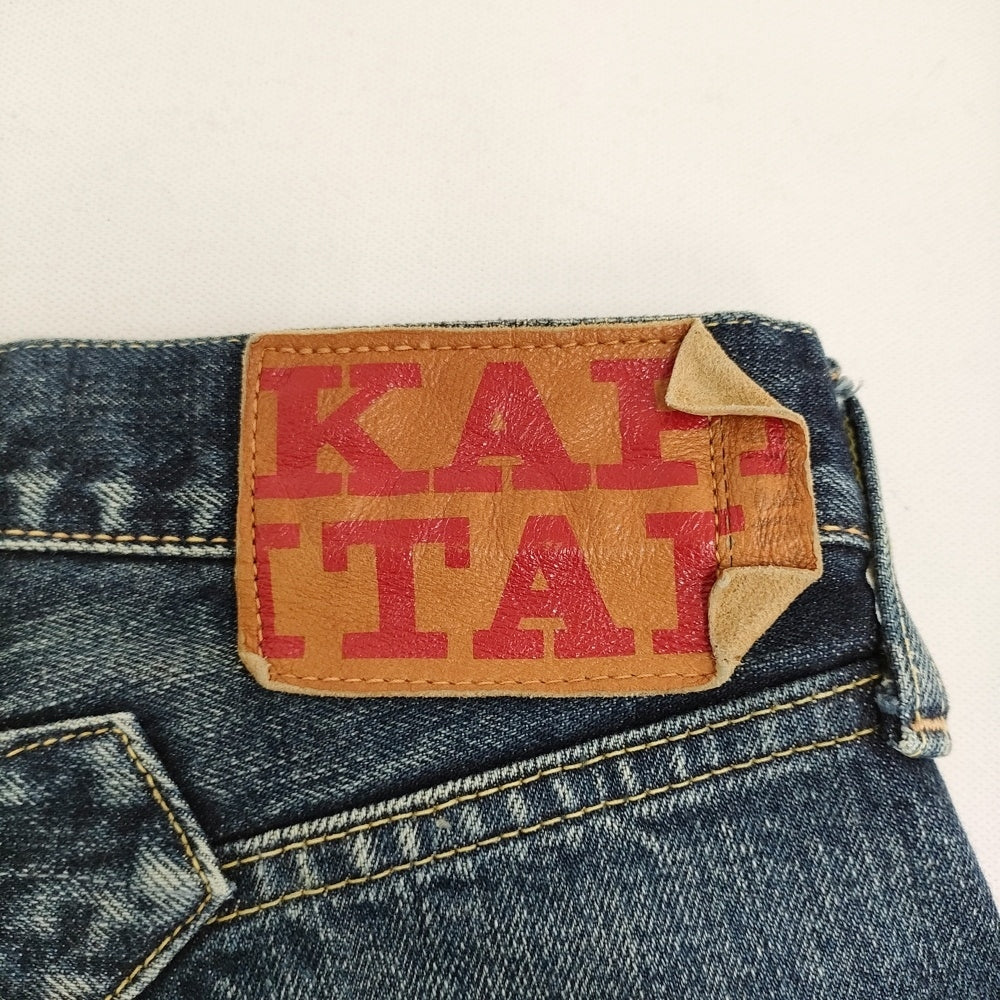 KAPITAL キャピタル BORO加工 赤刺繍 デニム ハーフパンツ KAPITAL BORO パッチワーク ヴィンテージ加工 サイズ1/S デニムパンツ