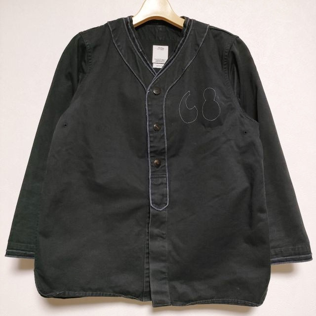 VISVIM DUGOUT SHIRT ダグアウト ノーカラー ベースボール 長袖シャツ ブラック メンズ ビズビム/ヴィズヴィム【中古】3 –  ブランド古着の専門店gee,jee（ジージー）