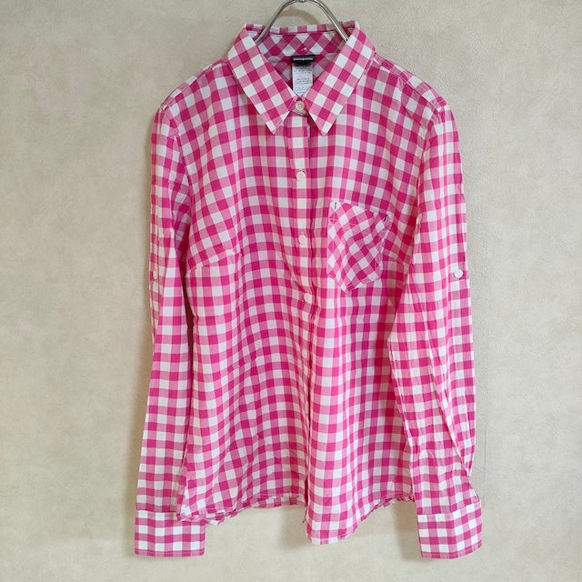 c*a様 【美品】 90s patagonia パタゴニア ギンガムチェック長袖 patagonia ギンガムチェックシャツ サイズ4 オーガニック