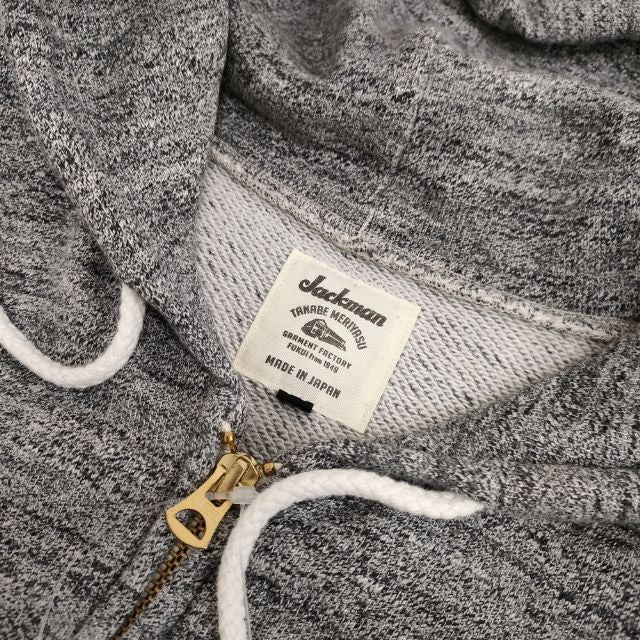 Jackman GG SWEAT PARKA JM7873 ジップアップ パーカー グレー