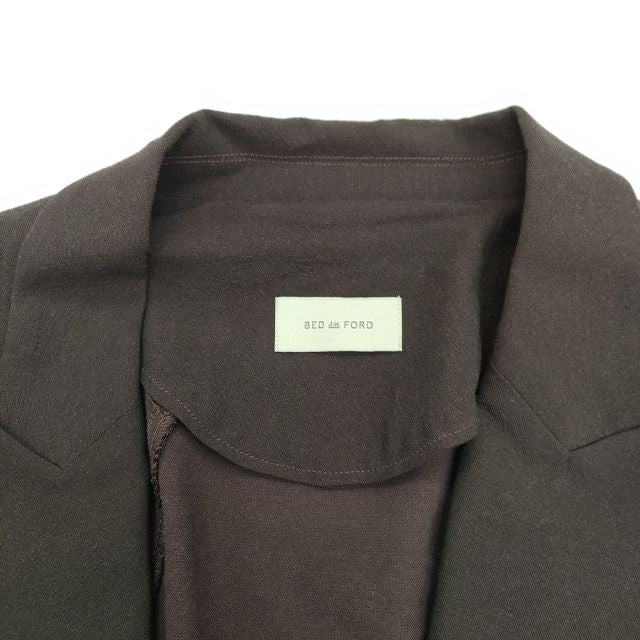 BED J.W. FORD BATTLE DRESS SCARF COAT 17SS-B-CT02 ベトルドレス コート ワイン メンズ ベッドフォード【中古】5-1030T∞ BED J.W. FORD BATTLE DRESS SCARF COAT 17SS-B-CT02 ベトルドレス