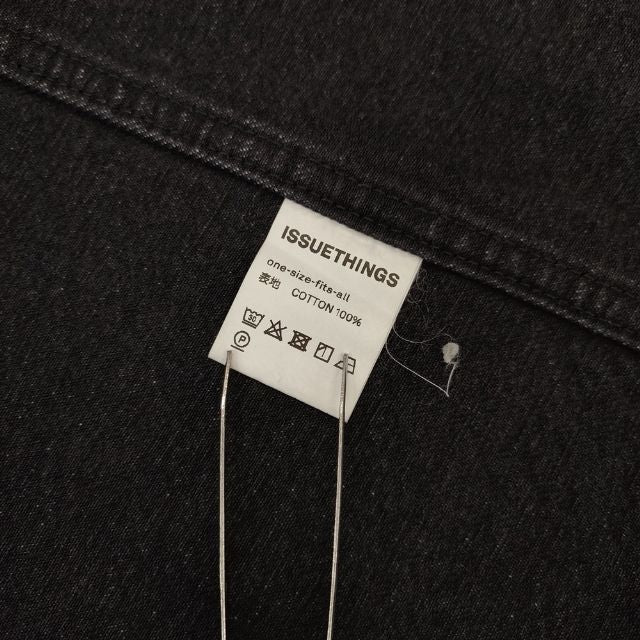 ISSUETHINGS type-1 オーバーサイズ デニムジャケット 23AW ブラック メンズ イシューシングス【中古】5-1019M∞ ISSUETHINGS type-1 オーバーサイズ デニムジャケット 23AW ブラック
