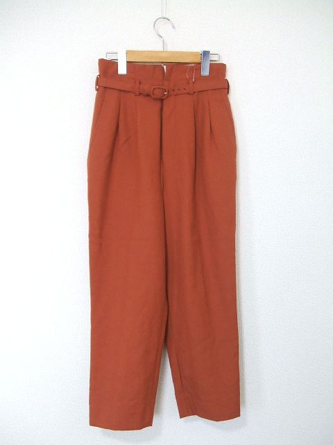 fumika uchida FU-G-PT002/PATTERN WEAVING 2TUCK TROUSERS パンツ オレンジ レディース –  ブランド古着の専門店gee