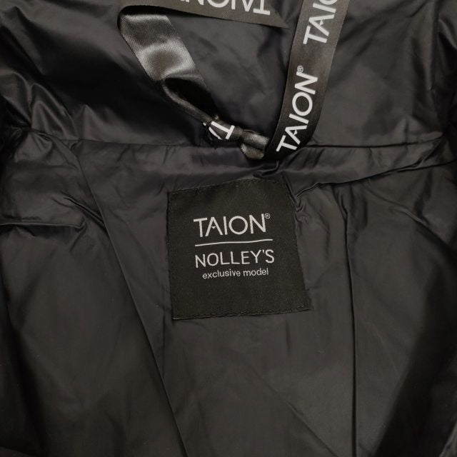 TAION/NOLLEY'S TAION別注 キルティングロング ダウンコート ブラック