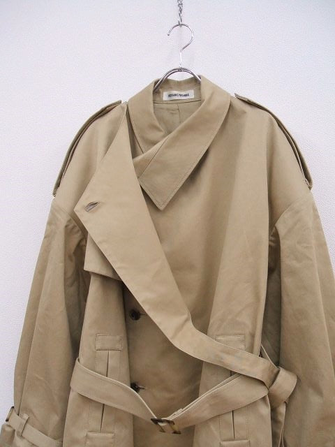 KEISUKEYOSHIDA Belted tranch coat ベルテッド トレンチコート ベージュ メンズ ケイスケヨシダ【中古】2- –  ブランド古着の専門店gee,jee（ジージー）