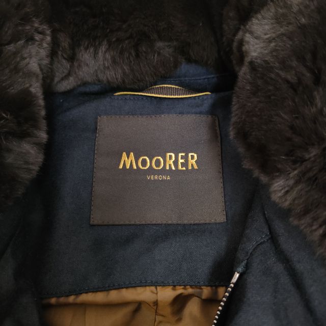 MOORER MORRIS-L ウールカシミヤ コロネット株式会社 日本国内正規品 ラビットファー イタリア製 ダウンジャケット ムーレー【