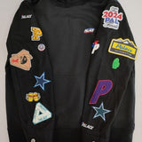 eYe COMME des GARCONS JUNYA WATANABE MAN/PALACE コラボ カスタマイズ 定価132000円 パーカー 24SS AD2023 ブラック メンズ アイ ジュンヤワタナベマン/パレス【中古】5-1019M∞