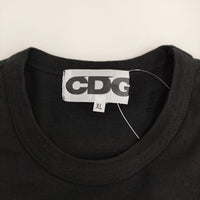 COMME des GARCONS CDG SZ-T067 サイズXL 刺繍 半袖Ｔシャツ カットソー AD2023 ブラック メンズ コムデギャルソン【中古】5-0713S♪