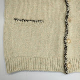 AURALEE Silk Wool Camel Mix Knit Cardigan 定価59400円 A23AC01MK カーディガン 23AW アイボリーミックス メンズ オーラリー【中古】5-1120T∞