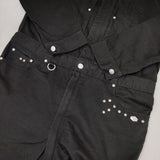 PEEL&LIFT boilersuit ボイラースーツ 定価37000円 pl21-c0001 オールインワン ツナギ ブラック メンズ ピールアンドリフト【中古】5-1025M∞