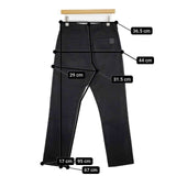 N.HOOLYWOOD ミスターハリウッド コットン ストレートパンツ 222-CP04 peg パンツ ブラック メンズ エヌハリウッド【中古】5-1025G∞