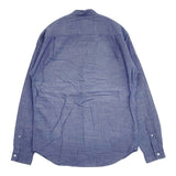 Steven Alan BEZ CHAMB BAND SHIRT 定価15400円 長袖シャツ ブルー メンズ スティーブンアラン【中古】5-1025M∞