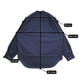 NEUTRALWORKS. ニュートラルワークス MXP ロングスリーブスマートブロードビッグシャツ 定価20900円 ユニセックス KSU32155 長袖シャツ ネイビー メンズ【中古】5-1025M∞