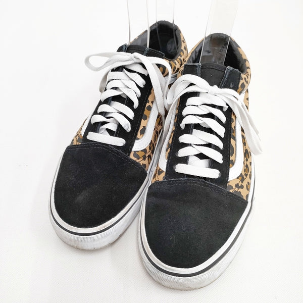 VANS オールドスクール OLD SKOOL ANIMALIER BLACK サイズ26.5cm スニーカー ブラック ブラウン メンズ バンズ【中古】5-1009G◎