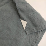 AQUELLOS OJOS VERDES bishu バンドカラーシャツ aov-42f-sc12-5 ウールキュプラ 長袖シャツ ブルーグレー メンズ アケヨスオホスヴェルデス【中古】5-1120M∞