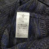 SIDE SLOPE 新品 MULTICOLORED KNIT EMBROIDERED IN WOOL 2 定価31900円 セーター ニット ネイビー メンズ サイドスロープ【中古】5-0912T♪
