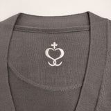 SIDE SLOPE 新品 ニットカーディガン ウール サイズ2 定価31900円 SSL28-201W-20 カーディガン グレー メンズ サイドスロープ【中古】5-0912T♪#