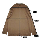SIDE SLOPE 新品 ウォッシャブルシルクハイツイストコットンニットプオーバー 2 定価37400円 ブラウン メンズ サイドスロープ【中古】5-0912M♪