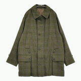 A.PRESSE 新品 Hunting Half Coat 定価198000円 サイズ2 23AAP-01-11H チェック コート 23AW カーキ メンズ アプレッセ【中古】5-0912T♪