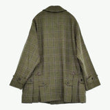 A.PRESSE 新品 Hunting Half Coat 定価198000円 サイズ2 23AAP-01-11H チェック コート 23AW カーキ メンズ アプレッセ【中古】5-0912T♪
