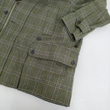 A.PRESSE 新品 Hunting Half Coat 定価198000円 サイズ2 23AAP-01-11H チェック コート 23AW カーキ メンズ アプレッセ【中古】5-0912T♪