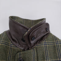 A.PRESSE 新品 Hunting Half Coat 定価198000円 サイズ2 23AAP-01-11H チェック コート 23AW カーキ メンズ アプレッセ【中古】5-0912T♪