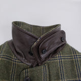 A.PRESSE 新品 Hunting Half Coat 定価198000円 サイズ2 23AAP-01-11H チェック コート 23AW カーキ メンズ アプレッセ【中古】5-0912T♪