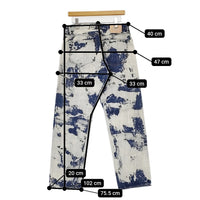 HERILL 新品 HL Regular Denim サイズ2 定価47300円 24-030-HL-8000-30 デニムパンツ ブルー ホワイト メンズ ヘリル【中古】5-0628G♪
