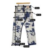 HERILL 新品 HL Regular Denim サイズ2 定価47300円 24-030-HL-8000-30 デニムパンツ ブルー ホワイト メンズ ヘリル【中古】5-0628G♪