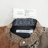 Children of the discordance BANDANA PATCHWORK FRINGE SHIRT LS リメイクシャツ ブラウン チルドレンオブザディスコーダンス【中古】5-1014M♪