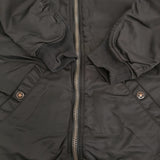 TMT 刺繍 MA-1 中綿ブルゾン サイズS ミリタリージャケット ブラック メンズ ティーエムティー【中古】5-1103T♪