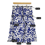 JIL SANDER NAVY 未使用品 総柄 34 定価65000円 ショートパンツ ハーフパンツ ブルー ホワイト レディース ジルサンダーネイビー【中古】5-0708S♪